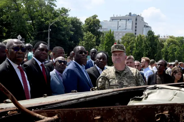 African leaders in Kyiv, 16 June 2023