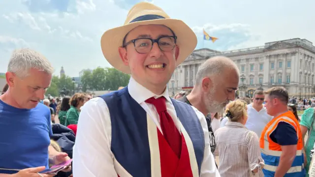 Stefan, 37, from St Albans at Buckingham Palace