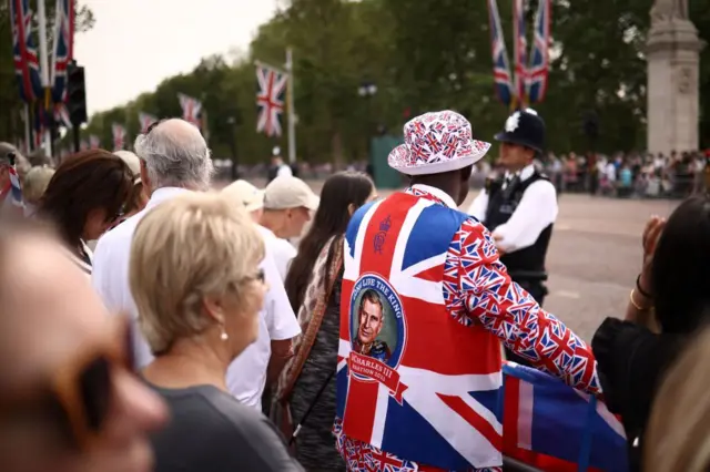 Man wearing royal jacket