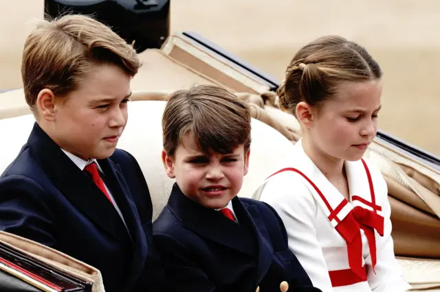 Princes George and Louis and Princess Charlotte