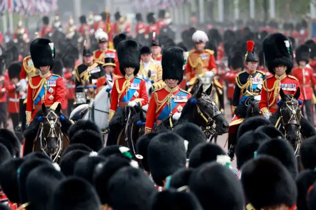 Royals on horseback