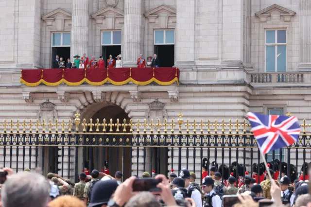 Royals on balcony