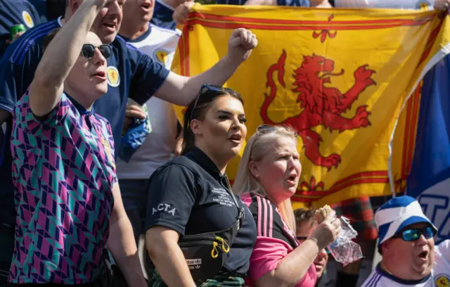 Scotland fans in Oslo