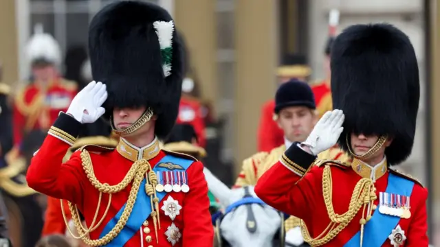 Prince William and Prince Edward on horseback