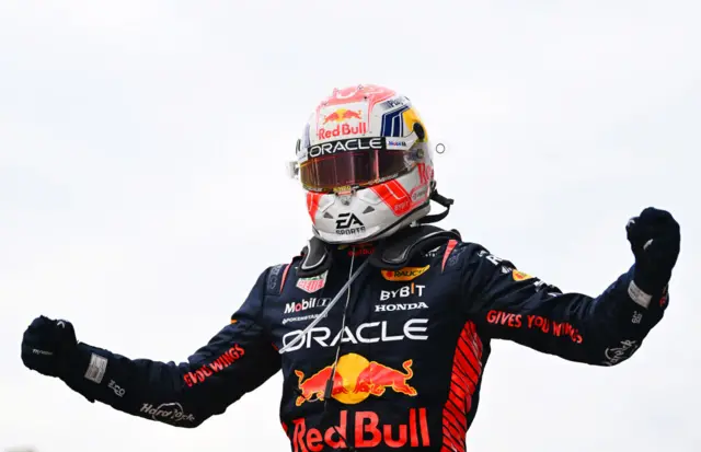 Max Verstappen celebrates