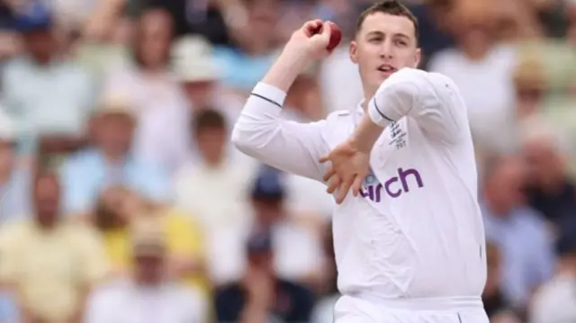 Harry Brook bowling