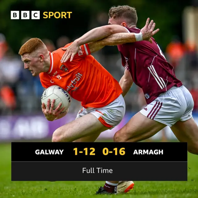 Galway 1-12 Armagh 0-16 (FT)