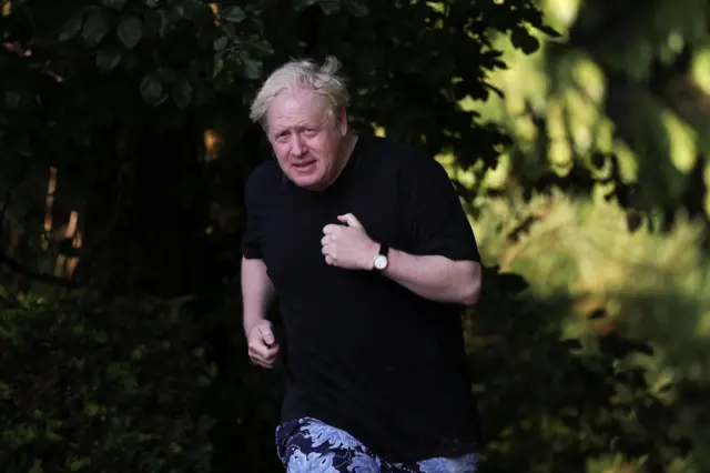 Boris Johnson, jogging