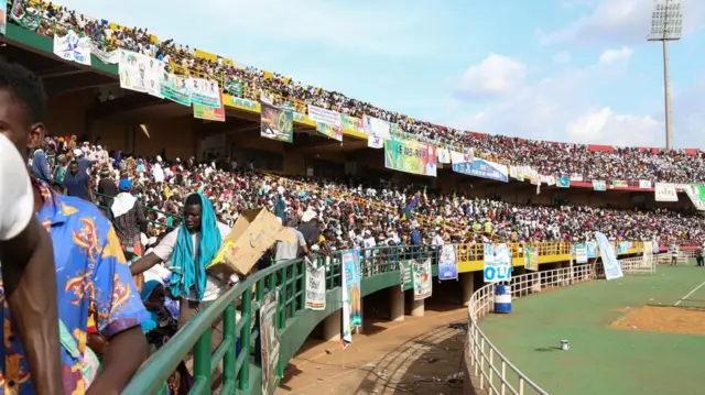 People attend the last campaign rally of the "Yes" group for the referendum on constitutional amendments that would return the country to constitutional rule, in Bamako, Mali June 16, 2023