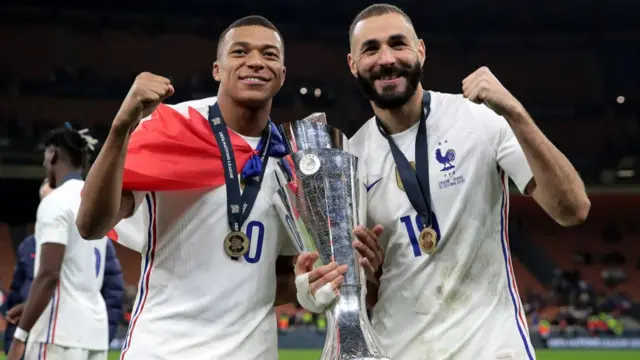 France players celebrate