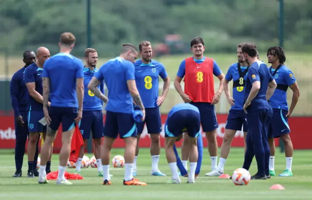 England in training