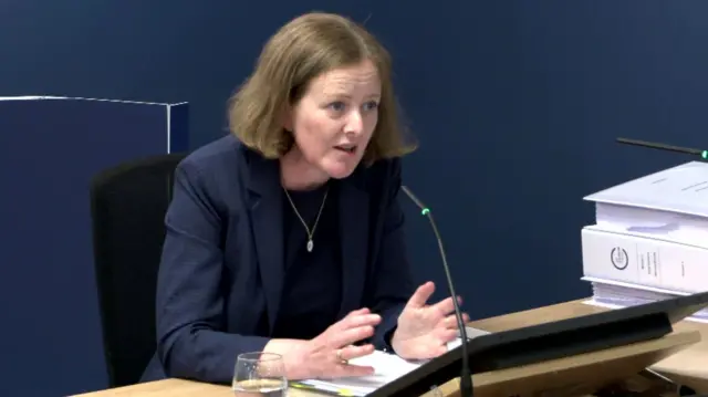 Clara Swinson at the inquiry