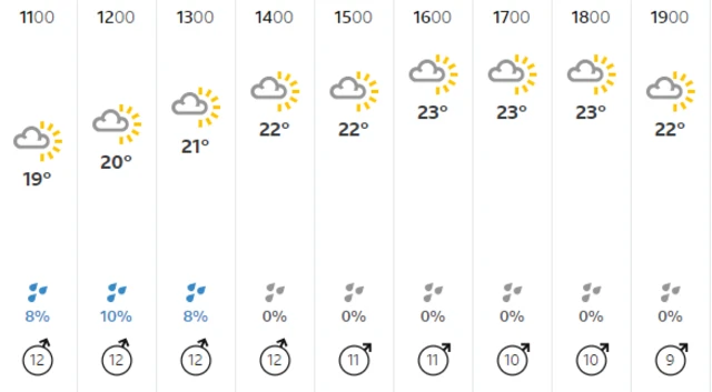 Weather forecast for Edgbaston