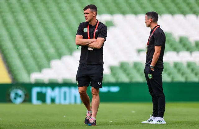 Republic of Ireland's Jason Knight and Josh Cullen