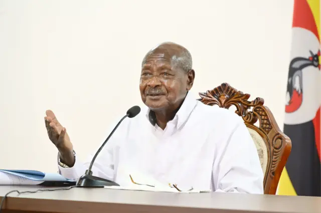 Uganda's President yoweri Museveni on 15 June 2023