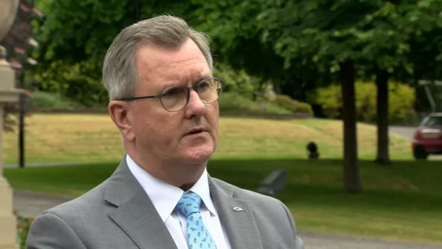 DUP leader Sir Jeffery Donaldson after all-party talks