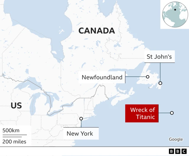 Map opf wreck