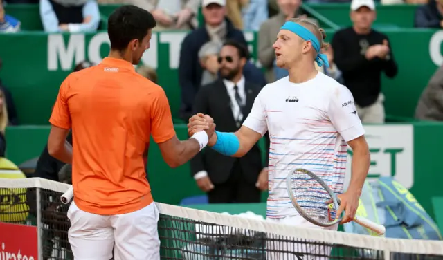 Djokovic and Davidovich Fokina