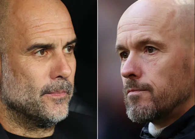 Pep Guardiola and Erik Ten Hag