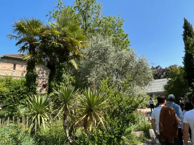 The botanical gardens at Roland Garros