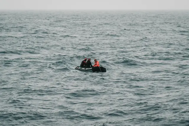 life raft after Titan submerged