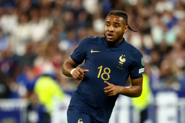 Christopher Nkunku playing for France