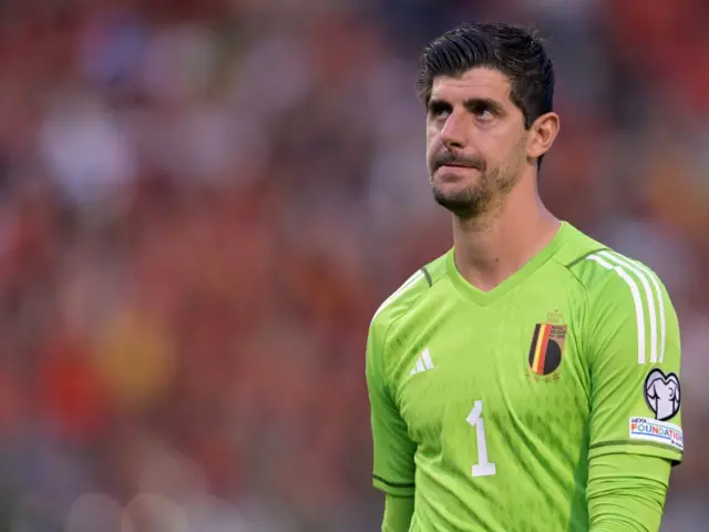 Belgium goalkeeper Thibaut Courtois