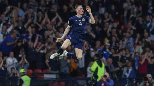 Scott McTominay celebrates making it 2-0