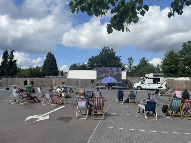 Big screen at Edgbaston