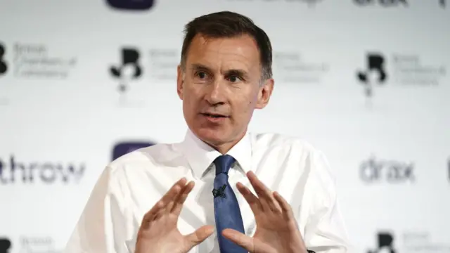 Chancellor of the Exchequer Jeremy Hunt,