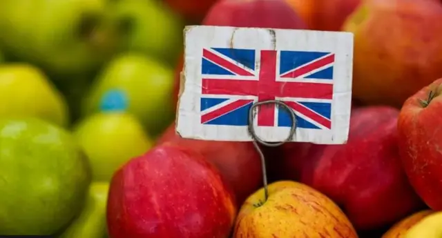 Union flag in apple