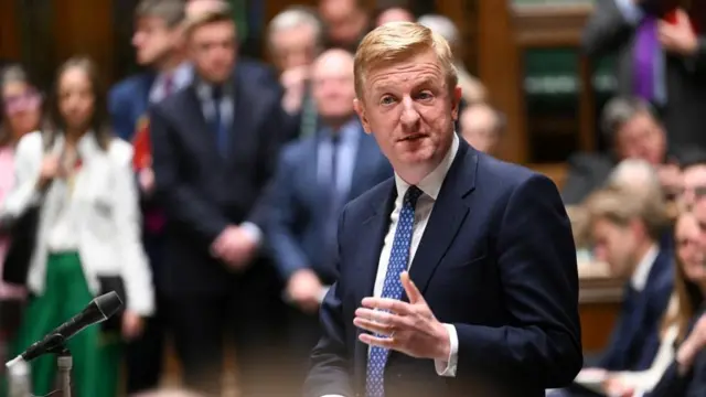 Deputy Prime Minister Oliver Dowden speaks in the House of Commons