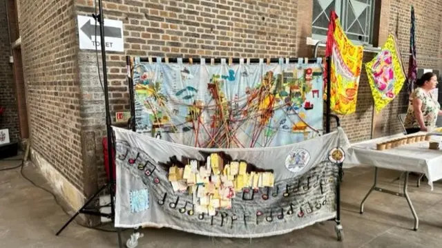 Art on display to the Tilbury Windrush celebrations