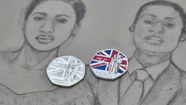 The new 50p Windrush anniversary coins