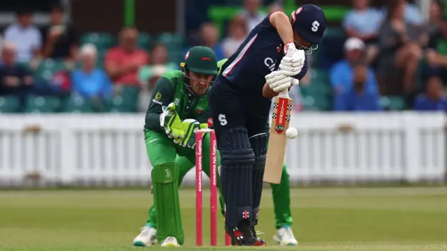 Northants batting at Leicestershire