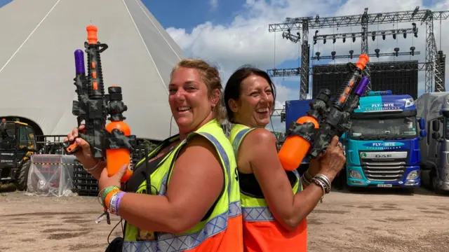 Erica and Becky from Poole are part of the transport control team