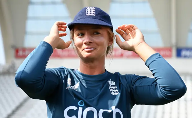 Danni Wyatt receives her Test cap