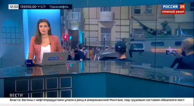 Screenshot from Rossiya 24