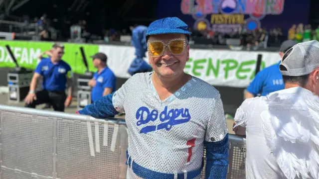 An Elton fan at Glastonbury