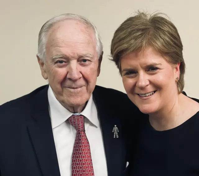 Craig Brown with Nicola Sturgeon