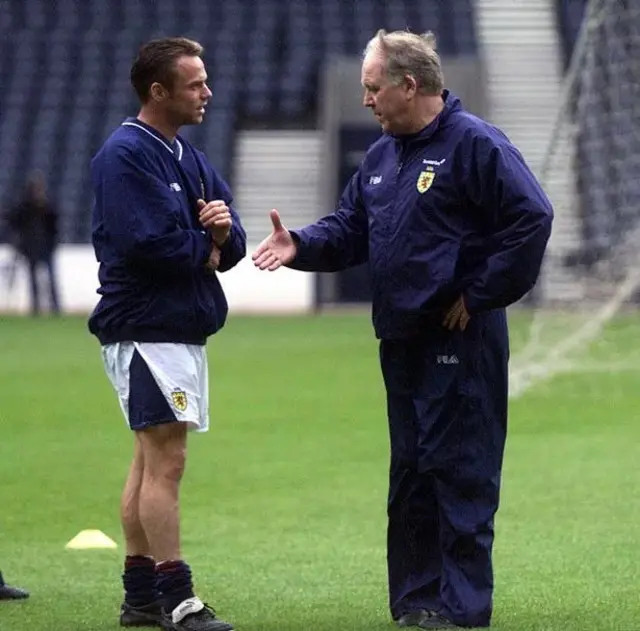 Paul Dickov and Craig Brown