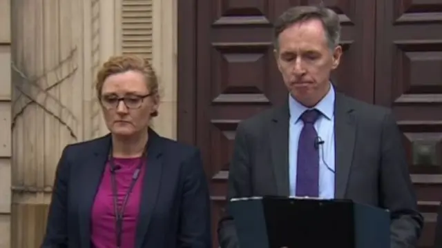 The Bulley family lawyer reads a statement