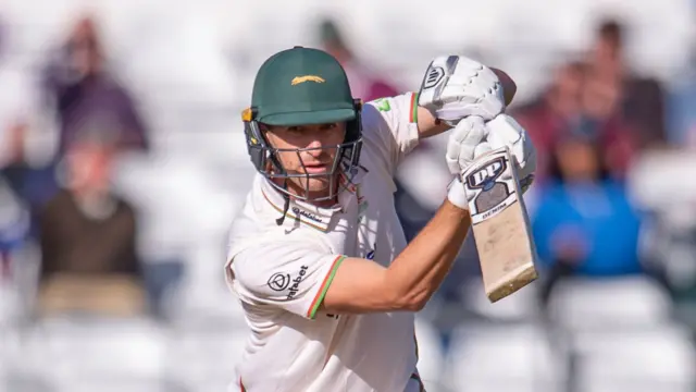 Colin Ackermann batting for Leicestershire