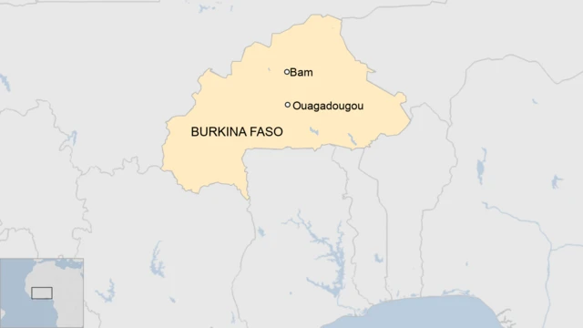 A map of Burkina Faso