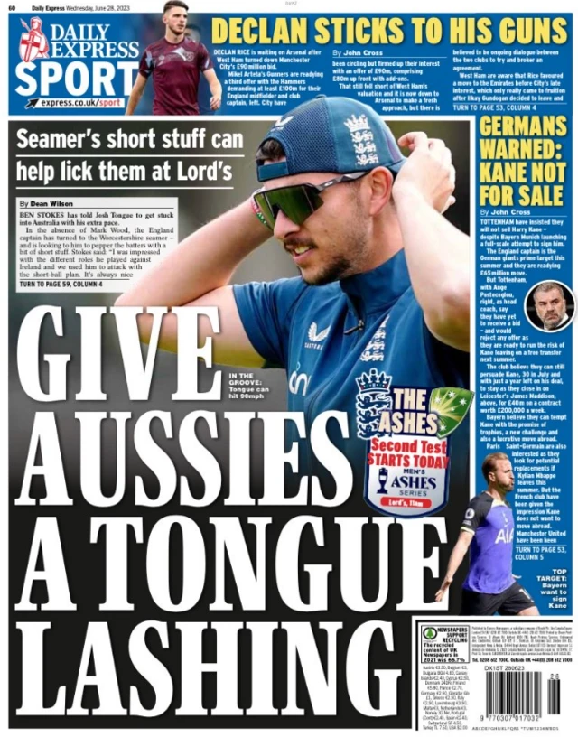 Express back page