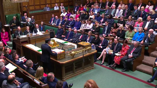 Rishi Sunak faces Sir Keir Starmer in the Commons