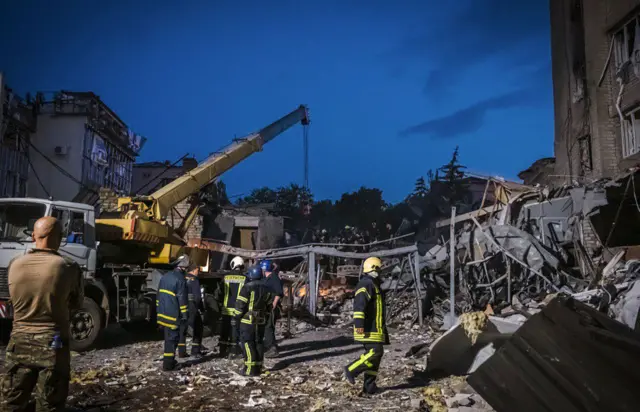 rubble in Kramatorsk