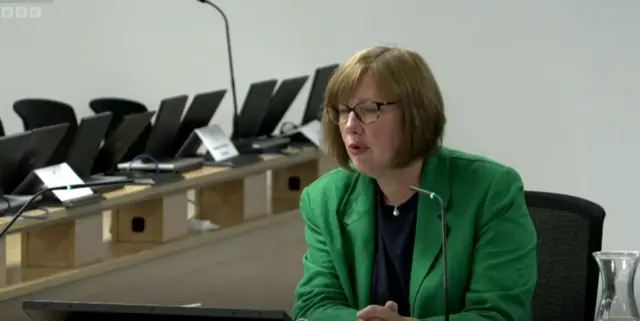 Gillian Russell is the first Scottish civil servant to give evidence to the inquiry