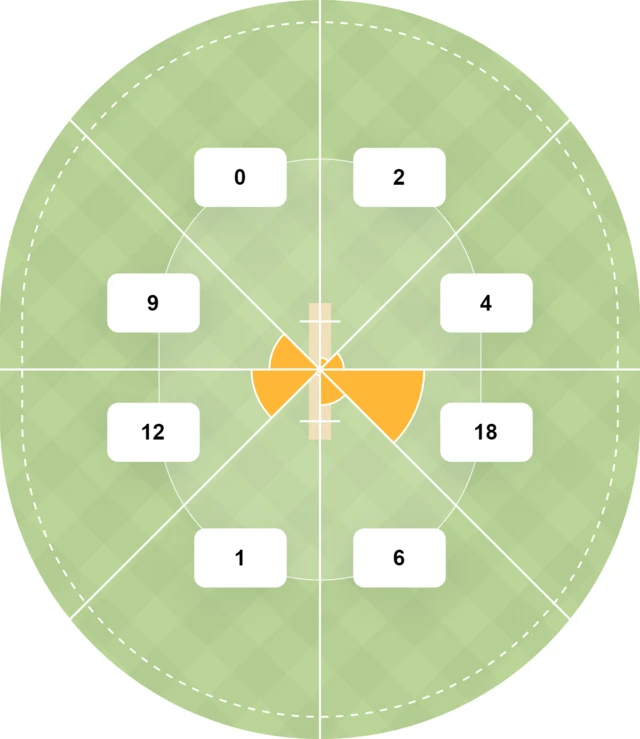 Ben Duckett's pitch map