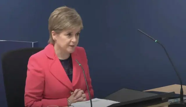 Nicola Sturgeon at covid inquiry